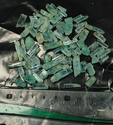 Aquamarine Var vanadium Crystal Unique Multi Terminations-Shigar Valley, Pak.