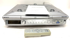 Sony Under Cabinet TV Weather 4 Band CD AM FM Radio Clock Mega Bass ICF-CD543RM