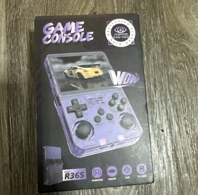 R36S Retro Handheld Game Console Purple