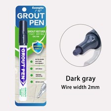 3x Tile Grout Whitening Pen Refresher White Paint Kitchen Shower Bathroom Mould