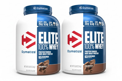 Dymatize Elite 100% Whey Protein Powder Rich Chocolate, 5lb -BB:3/26 Bid (2pk)