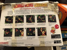 Vintage Donkey Kong Junior Jr COLECO Tabletop Mini Arcade Video Game CIB Boxed