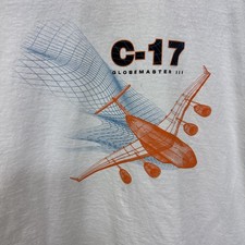 Vintage Boeing C-17 III Globemaster T Shirt Tee Graphic Boeing Authentic Large