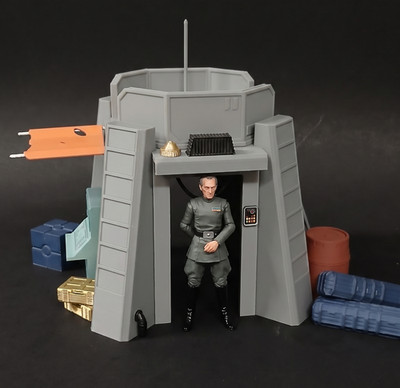 1:12 scale OUTPOST CHECKPOINT FORT SCI FI PLAYSET for 6'' STAR WARS FIGURE