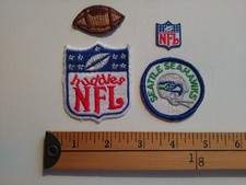 4 RARE SEATTLE SEAHAWKS NFL TOUCHDOWN FOOTBALL PATCH CREST ECUSSON