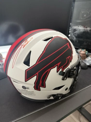 Josh Allen Autographed Buffalo Bills Full Size Lunar Eclipse Speedflex Helmet