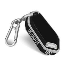 for KIA Key Fob Cover with keychian,TPU Protection Key Case Compatible Black