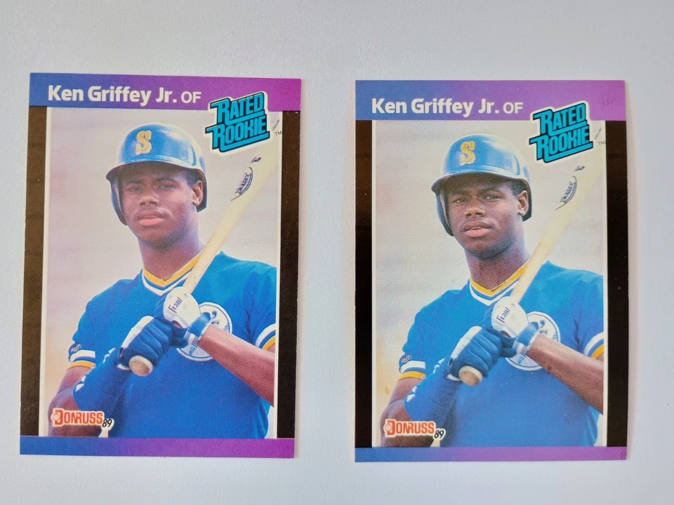 4 juegos de béisbol 1989 - Donruss Fleer Bowman Topps + 3 Griffey RC adicionales Foto 3 de 4