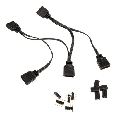 Akasa AK-CBLD05-40BK 0,4 m Maschio Femmina 4-pin 40cm Black