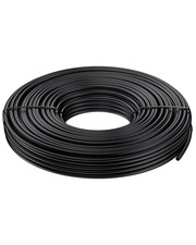 50 Ft. 1/4 Drip Irrigation Tubing, Black Drip Irrigation Hose Roll, Polyethylene