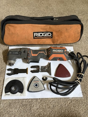 #ad RIDGID JobMax R28602 4A Corded Oscillating Multi Tool Kit W Accessories amp; Bag $33.96