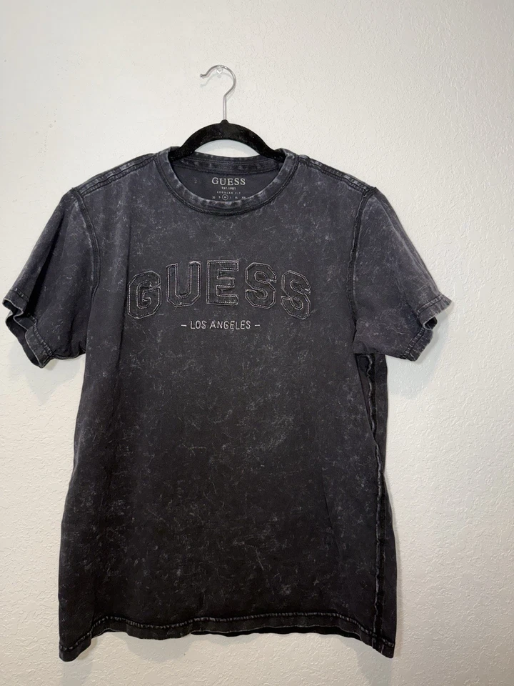 Guess Los Angeles Men's Medium Acid Wash T-Shirt Vintage Wash Streetwear Grunge - Image 1 of 3
