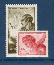 timbres France bienfaisance des PTT  luxe** N° 30/31 la paire