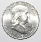 1954 D Franklin Half Dollar CHOICE BRILLIANT UNCIRCULATED (H232)