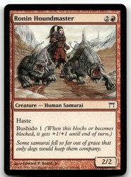 Ronin Houndmaster #184 Champions of Kamigawa Common MTG