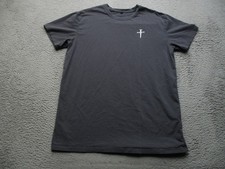 Three Nails Shirt Mens L Gray Short Sleeve Performance Athletic Training Tee