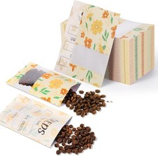 120 Pcs Seed Envelopes with Clear Window 3.54 x 5.51 Inch Seed Packets, Resea