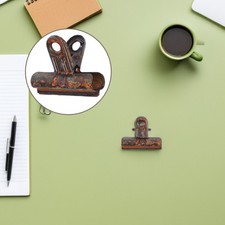 4 Pcs Bulldog Clips Metal Bull Clips Paper Binder Clamps For Office Use