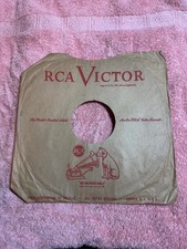 S44 - RCA VICTOR Record Sleeve Only 78 Rpm 10 Inch USA 1949 NIPPER DOG AS IS