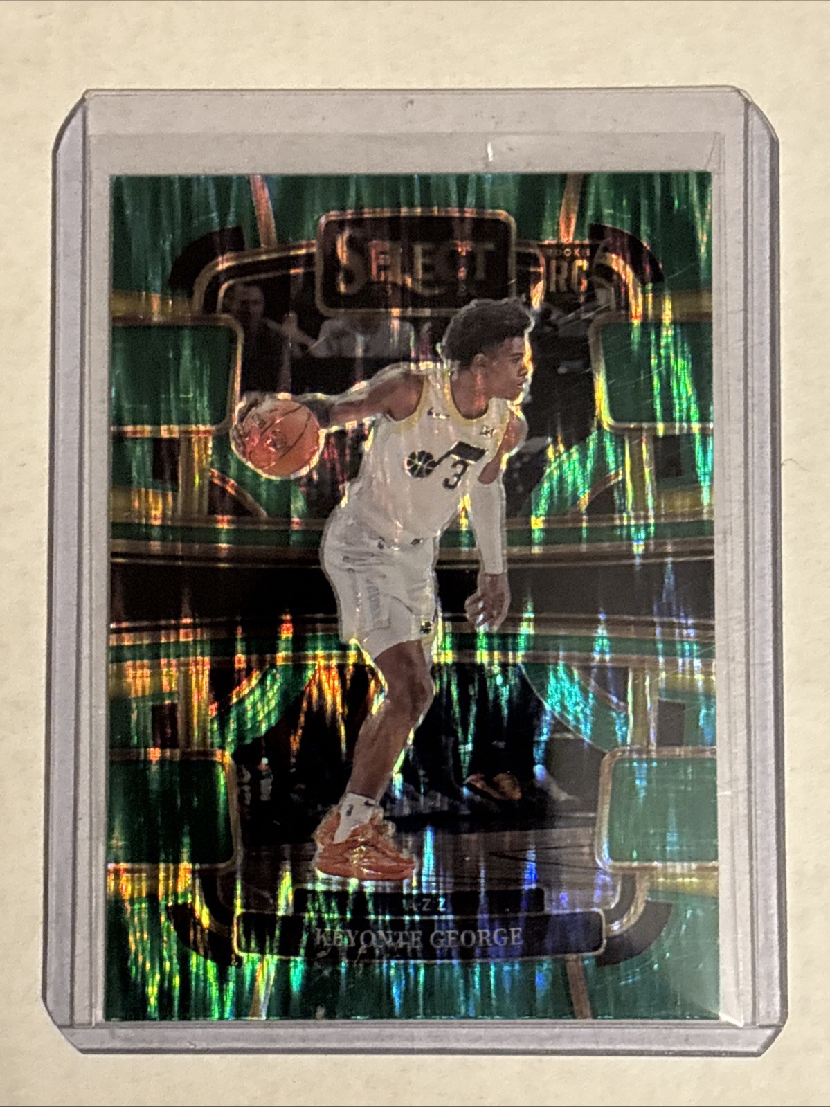 2023-24 Select - Green Shock Prizm #75 Keyonte George (RC) - Jazz