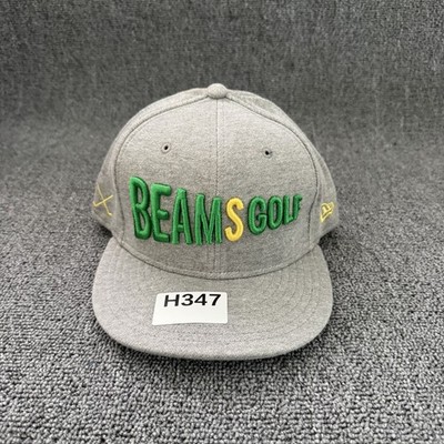 ニューエラ beams golf キャップ New Era BEAMS GOLF 9FIFTY Snapback Flat Brim Grey Adjustable Hat