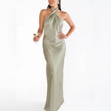 NEW Show me your MuMu Jasmine Halter Maxi Dress XS