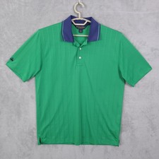 Brooks Brothers Golf Polo Shirt Men Large Green Performance Series Stretch