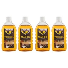 4x Bartoline Teak Oil Wood Furniture Sealer Protector Exterior Interior 500mL 14.50 per litre