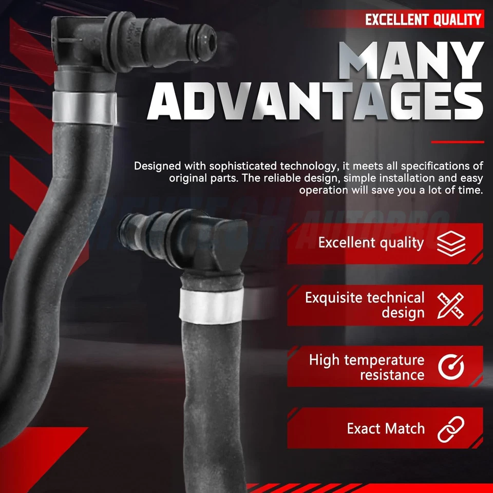 Coolant Reservoir Hose for Mercedes Benz C/E 200/250 M272 W204 W212 2045010925 Foto 4 de 4