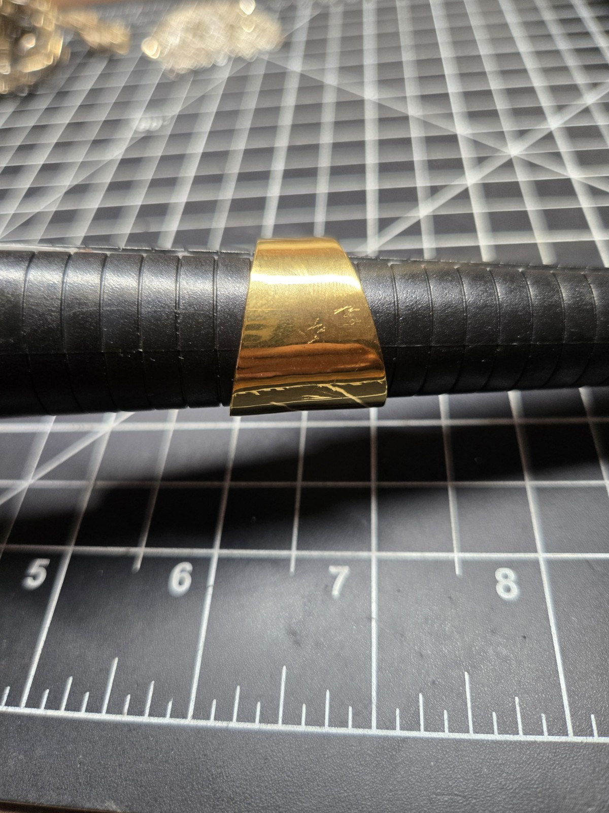 large statement ring gold plated sterling silver … - image 8