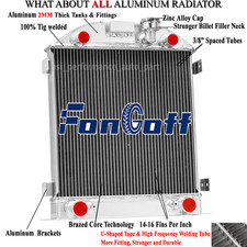 4 Row Aluminum Radiator For 1928-1929 Ford Model A Flathead Engine 3.3l L4 Atmt 4 Row Aluminum Radiator For 1928-1929 Ford Model A Flathead Engine 3.3l L4 Atmt