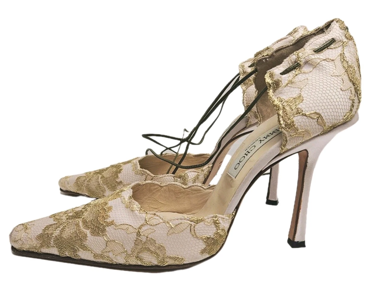 Jimmy Choo Lace Up High (3-3.9 in) Heel Height Heels for Women for