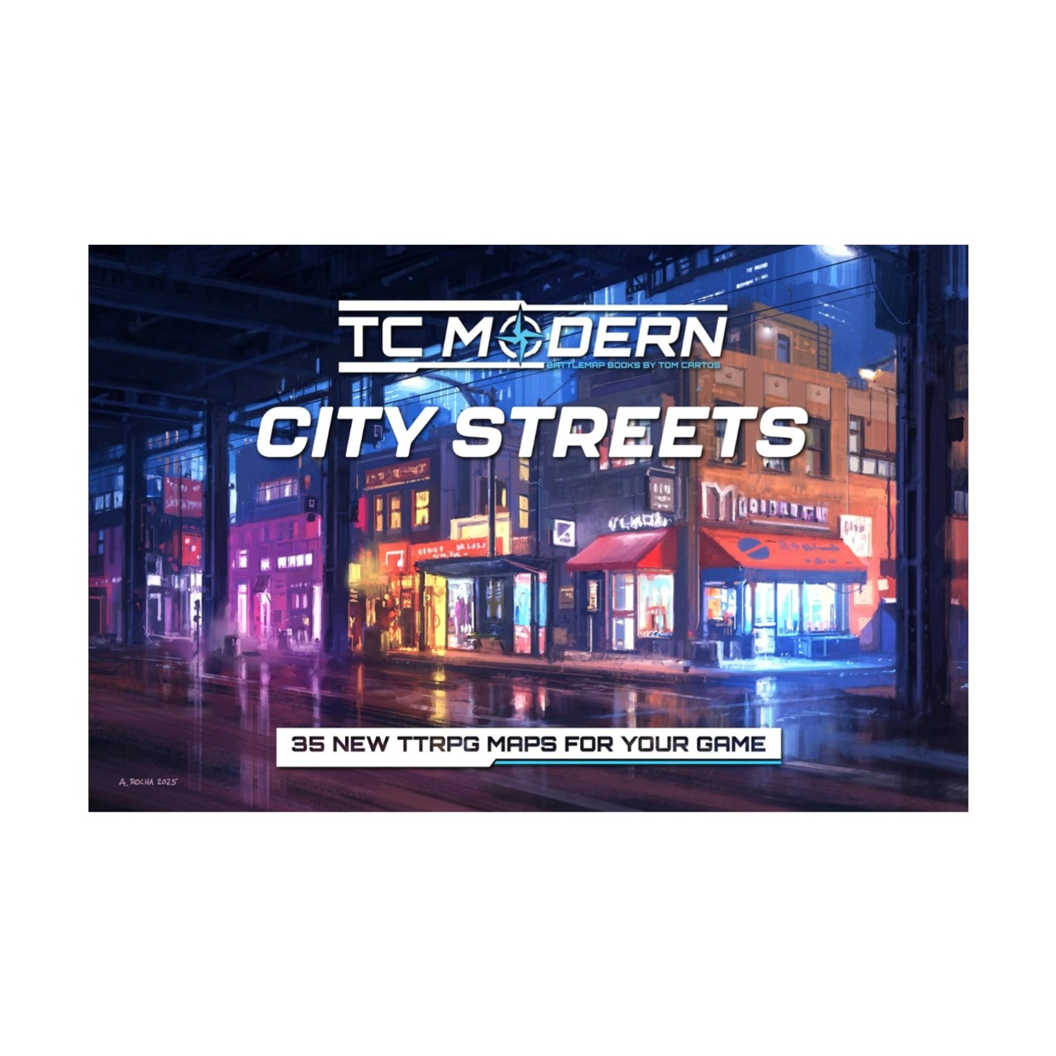 Tom Cartos TC Modern Battlemap Books City Streets SW (New)
