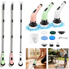 7 IN 1 Electric Spin Scrubber Cordless Cleaning Brush Bathroom Rotating Scrubber