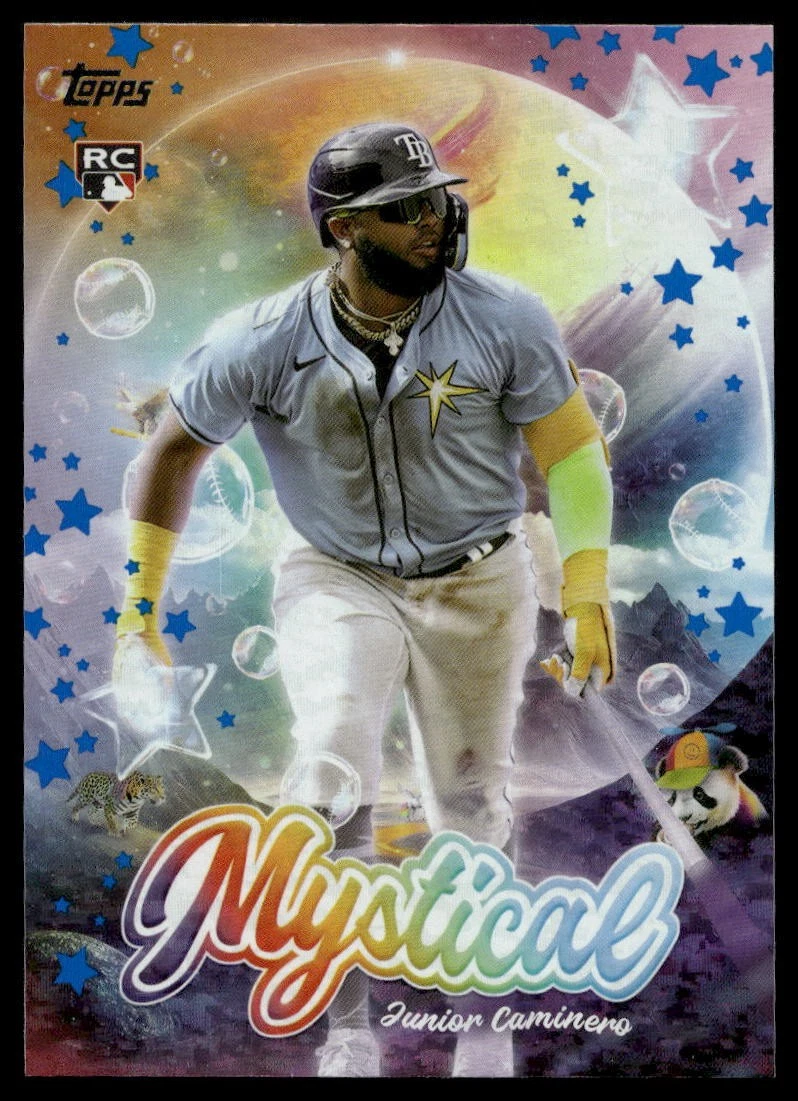 2024 Topps Update #MYS-12 Junior Caminero Mystical Blue Rays (SP-165)
