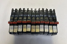 FEDERAL PACIFIC,NC120,CIRCUIT BREAKER 20A 120/240V 1P LOT OF 11