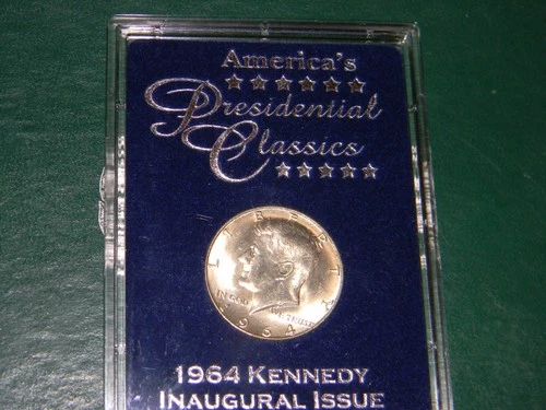 1964-D Kennedy Half Dollar (In Protective Case) - Gem BU -- 90% Silver