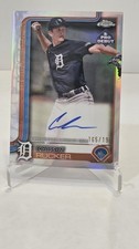 🔥2025 PRO DEBUT CARSON RUCKER ⚾️ON CARD AUTO CHROME REFRACTOR NUMBERED 176/199 