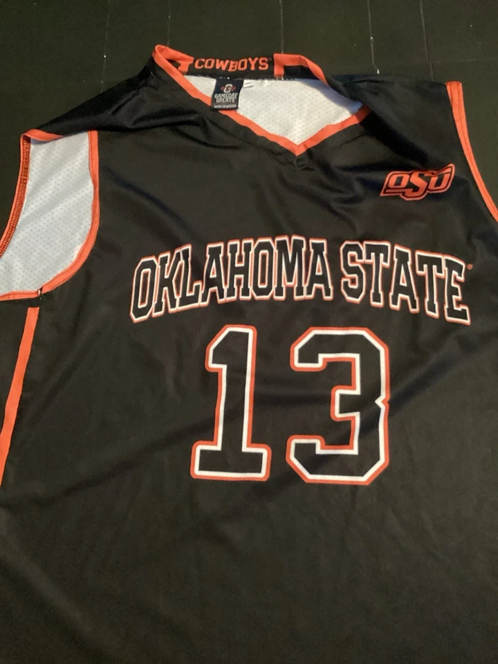 Camiseta deportiva de baloncesto ligera GameDay Greats #1 negra de los Oklahoma State Cowboys Foto 3 de 4