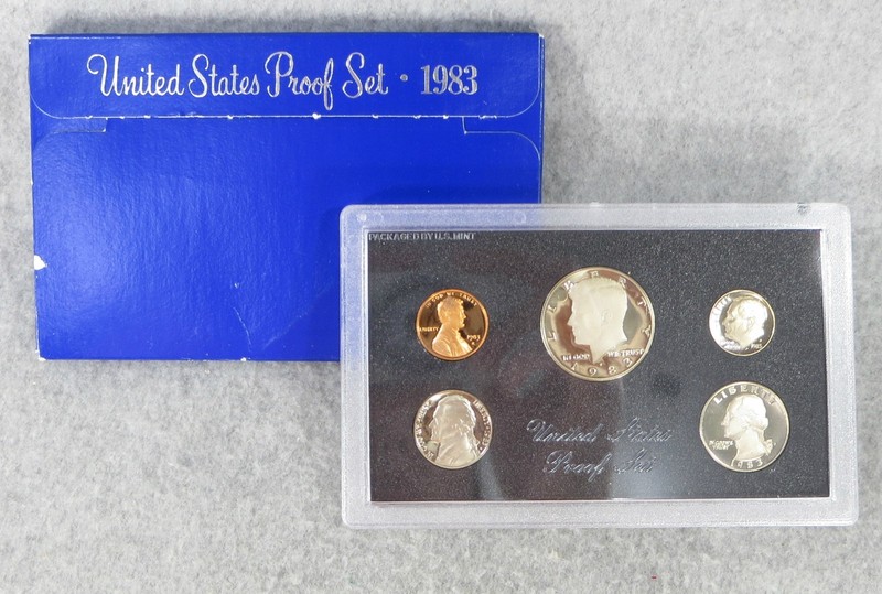 1983-S US MINT 5 Coin Proof Set in Blue Box