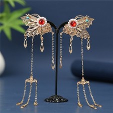 Gold Plated Hanfu Hair Clip Chinese Style Vintage Hair Accessory Headpiece