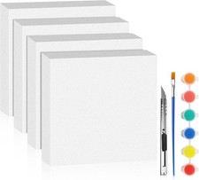White 4 Pack 12x12x2 inch Foam Sheets 2 Inch Thick Polystyrene Rectangles XPS