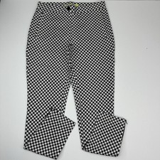 Betabrand Women's NWT White Catstooth Skinny-Leg Pencil Dress Yoga Pant Small