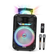 Karaoke Machine with 2 Wireless Microphones, Party Speaker for Adults EQKK002