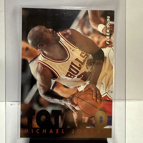 1995 NBA FLEER '95-96 TOTAL D CHICAGO BULLS MICHAEL JORDAN #3 of 12 Card