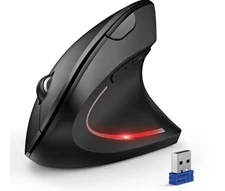 TECKNET Ergonomic Mouse Wireless Bluetooth Vertical 4800 DPI Optical. New In Box