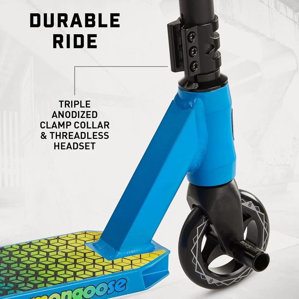 Mongoose Rise 110 Elite 特技滑板车 适合儿童 成人,合金甲板,全新带盒! — 第 4/4 张图片