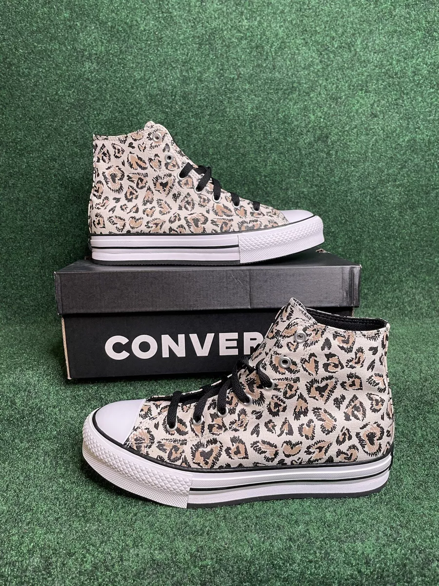 Converse Chuck Taylor All Star Hi Leopard Print Youth Size 5y New