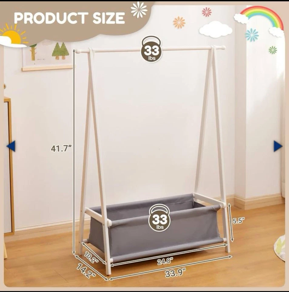 Perchero para niños con caja de almacenamiento Foto 4 de 4