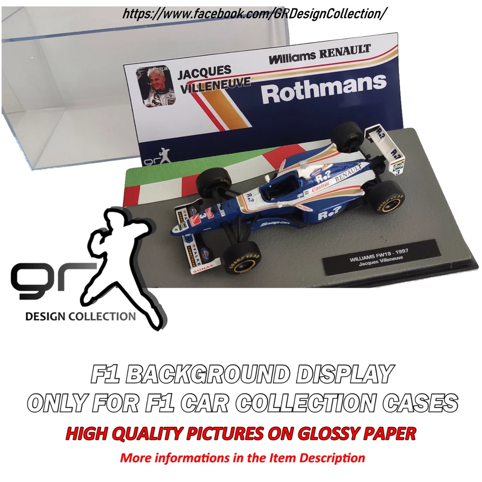 [FULL] F1 Car Collection JUST BACKGROUND DISPLAY Showcase / INLAY / NO MODEL CAR - Immagine 4 di 4